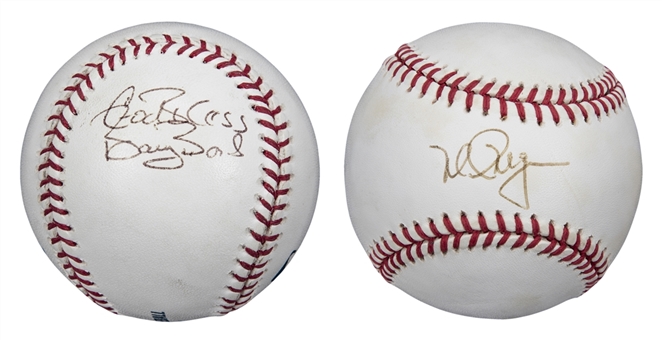 Lot of (2) 70 Home Run Club Single Signed Baseballs Featuring Barry Bonds & Mark McGwire (Beckett)